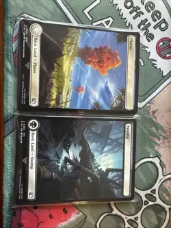 Magic Final Fantasy Basic Lands Complete Set of 16 - Full Art Land MTG Non-Foil - Image 1