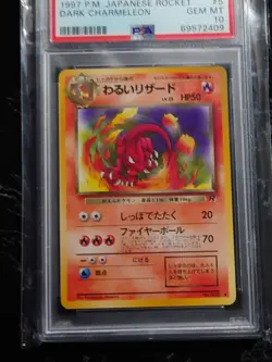 PSA 10 Dark Charmeleon 1997 Team Rocket #5 Old Back Holo Japanese Pokemon Card - Image 5