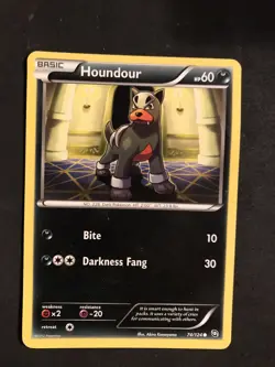 Houndour 74/124 - Dragons Exalted - Common - Pokemon Card TCG - Image 1