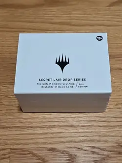 MTG Secret Lair The Unfathomable Crushing Brutality of Basic Land Foil Sealed - Image 1