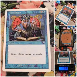 MTG Inspiration 🇬🇧 Nm Magic the Gathering Seventh 7th Edition Og Blue Deck - Image 2