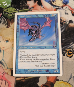 MTG Wind Drake 🇬🇧 Nm Magic the Gathering Seventh 7th Edition OG Blue Deck Card - Image 1