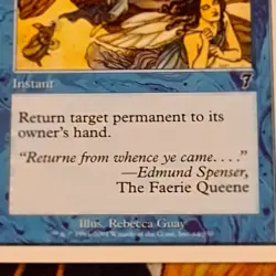 MTG Boomerang 7th Seventh Edition Nm Magic the Gathering OG Card Karte 2001 - Image 3
