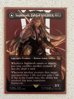 Sephiroth Fabled SOLDIER Surge Foil Borderless NM/M Ungraded Final Fantasy MTG - Image 3