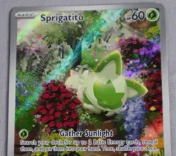 Pokemon TCG: Sprigatito 196/193 - SV02: Paldea Evolved - Illustration Rare NM - Image 3