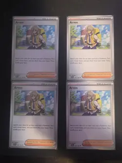 Arven Scarlet Violet Base Set Pokemon TCG Playset 4x166/198, SV1, NM Condition - Image 1