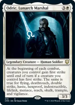 NM-Mint, English MTG Regular Odric, Lunarch Marshal - Theme Deck Exclusive Comma - Image 1