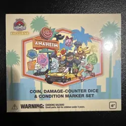 2025 Pokemon Worlds Varsity Pikachu Coin Damage Counter Dice Marker Set Anaheim - Image 1