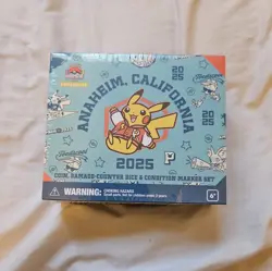 2025 Pokemon Worlds Varsity Pikachu Coin Damage Counter Dice Marker Set Anaheim - Image 1