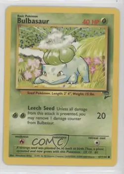 Bulbasaur Pokemon Base Set 2 #67 2000 - Image 1
