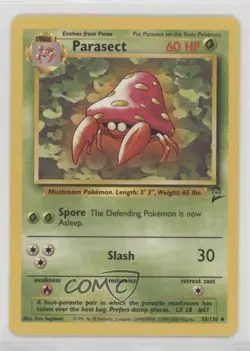 Parasect Pokemon Base Set 2 #55 2000 - Image 1