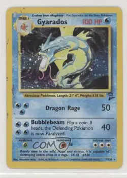 Gyarados Holo Pokemon Base Set 2 #7 2000 READ - Image 1