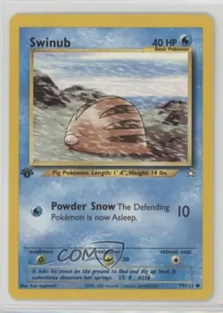 Swinub 1st Ed. Pokemon Neo Genesis #79 2000 - Image 1