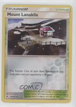 Mount Lanakila Reverse Foil Pokemon Sun & Moon Burning Shadows #118 - Image 1