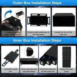 Trading Card Storage Box,15000+ Card Deck Box for MTG Commander, Trading Card... - Image 3