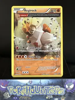Pokemon Card Regirock XY49 Black Star Promo Half Art Holo Rare NM - Image 1