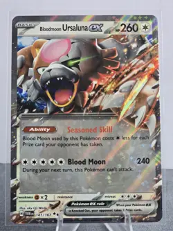 Bloodmoon Ursaluna EX 141/167 Full Art NM/M Twilight Masquerade Pokemon Card - Image 1