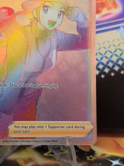 Pokemon TCG Silver Tempest Trainer Card Worker 209/195 Rainbow Rare NM/M - Image 5