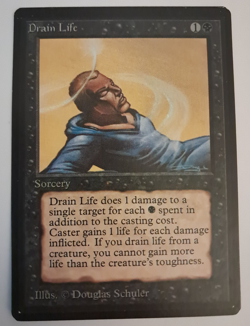 Drain Life EX Beta MTG Magic the Gathering - Image 1