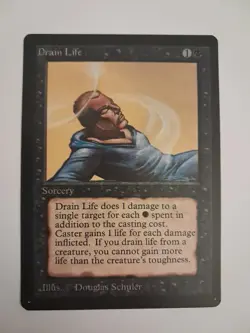 Drain Life EX Beta MTG Magic the Gathering - Image 1