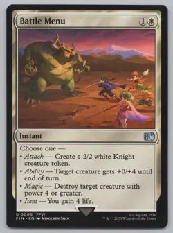 MTG Playset (4) - Final Fantasy - Battle Menu #09 -j478 - Image 2