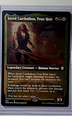 MTG Magic The Gathering CMR CDR Legends Foil Etched Jared Carthalion True Heir - Image 1