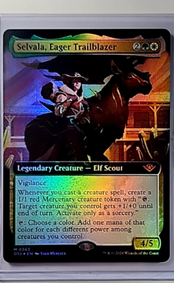 MTG Magic The Gathering OTJ Thunder Junction Foil #363 Selvala Eager Trailblazer - Image 1