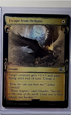 MTG Magic The Gathering LTR Lord of the Rings Foil Scroll Escape from Orthanc - Image 1