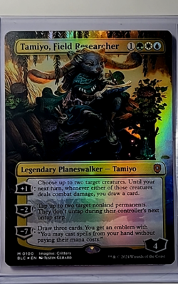 MTG Magic The Gathering BLC Bloomburrow Commander Foil Tamiyo Field Researcher - Image 1