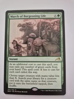 [MTG] March of Burgeoning Life (201) (NEO) NM - Image 1