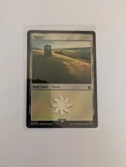 MtG Land (Surge) Foil Mountain island Forest Plains Swamp Doctor Who Gathering - Image 2