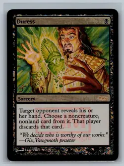 Magic The Gathering FNM Promos Duress #10/12 Promo Foil MTG TCG CCG - Image 1
