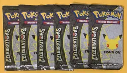 Pokemon TCG: Celebrations 25th Anniversary Sealed Booster Pack Lot of x6 - Image 1