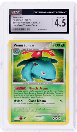 2007 Pokemon Diamond and Pearl Secret Wonders Venusaur CGC 4.5 - Image 1