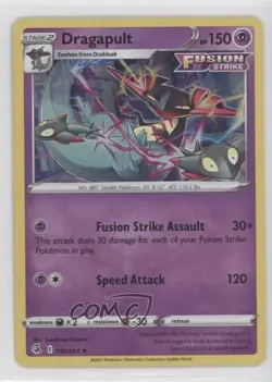 Dragapult Holo Pokemon Sword & Shield Fusion Strike #130 - Image 1