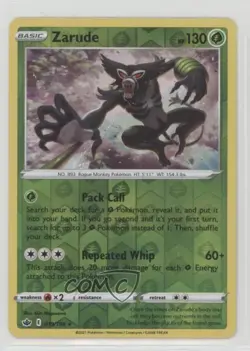 Zarude Reverse Foil Pokemon Sword & Shield Chilling Reign #019 - Image 1