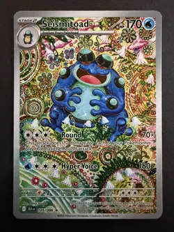 Pokemon Seismitoad TCG Black Bolt 105/086 Sv: Illustration Rare - Image 1