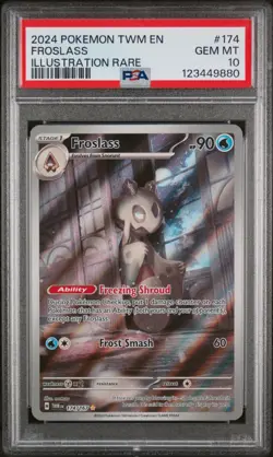 2024 Pokemon Twm En-Twilight Masquerade Illustration Rare Froslass #174 PSA 10 - Image 1