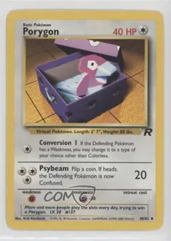 Porygon Pokemon Team Rocket #48 2000 - Image 1