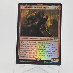 1x Grishnakh, Brash Instigator | FOIL Scroll | LTR: Tales of Middle-Earth | MTG - Image 1