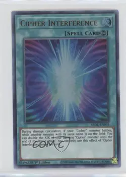 Cipher Interference 1st Ed. YuGiOh Brothers of Legend #BROL-EN039 - Image 1