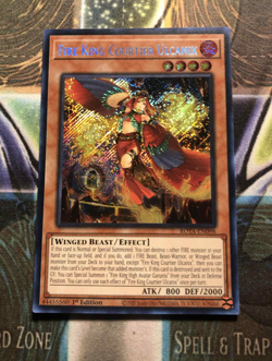 *** FIRE KING COURTIER ULCANIX *** 1ST EDITION SECRET RARE ROTA-EN098 YUGIOH! - Image 1