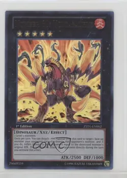 Number 61: Volcasaurus 1st Ed. YuGiOh Zexal Collection Tin #ZTIN-EN002 - Image 1