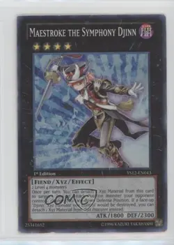 Maestroke the Symphony Djinn 1st Ed. YuGiOh Starter Deck 12: XYZ #YS12-EN043 - Image 1
