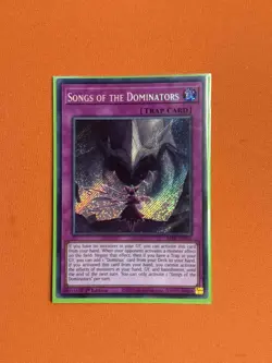 Yugioh Songs of the Dominators ALIN-EN078 Secret Rare NM - Image 1