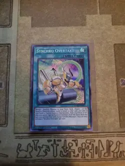 YUGIOH SYNCHRO OVERTAKE DAMA-EN067 SECRET 1ST ED NM - Image 1