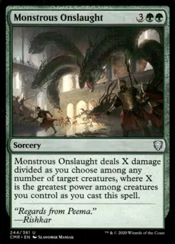 Monstrous Onslaught 244/361 Commander Legends MTG Magic the Gathering card - Image 1