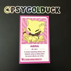 Peru Baby Set Pokemon Card Abra - Image 1