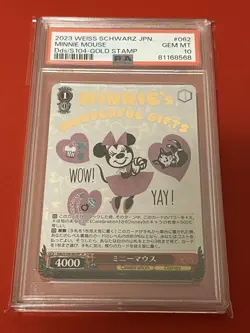 Weiss Schwarz Minnie Mouse SP PSA10 Disney100 Card Limited Edition - Image 1