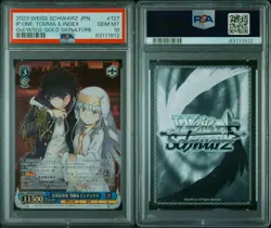 WS Toaru Index & Touma SP PSA10 Important Existence Card Game - Image 1